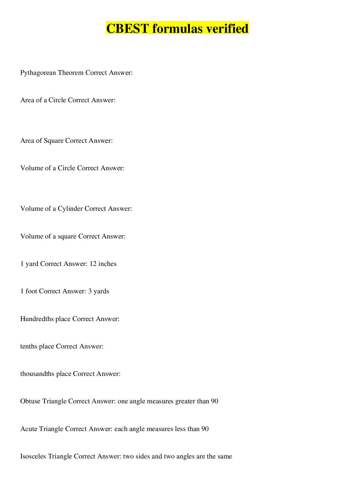 Preview image for CBEST formulas verified